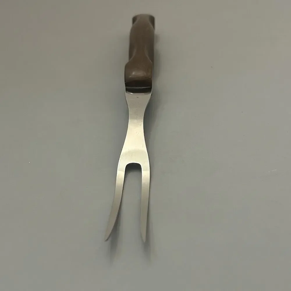 Cutco No. 26 Carving Serving Meat Fork With Brown Handle Made in USA VTG